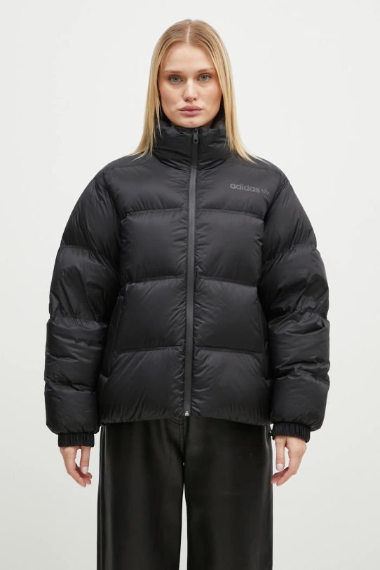 Péřová bunda adidas Originals Premium Puffer péřové černá IW5867