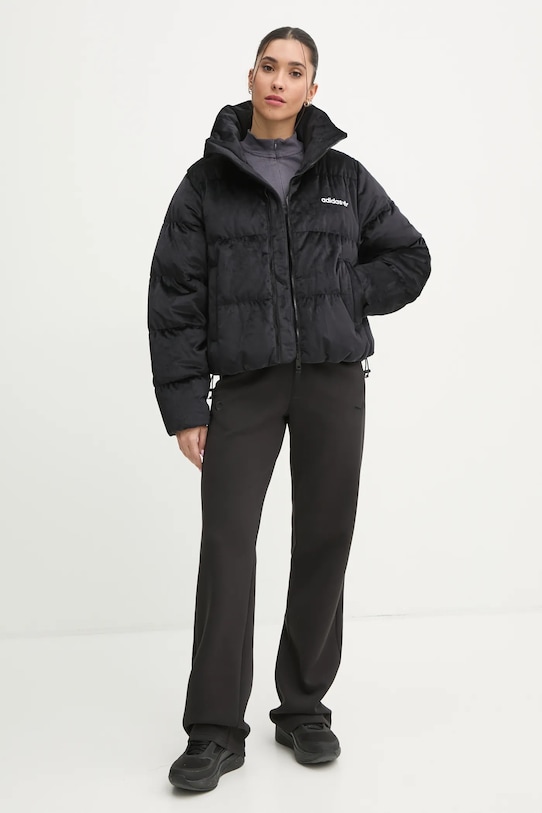 Пухова куртка adidas Originals Velvet Down Jacket IW8439 чорний AW24
