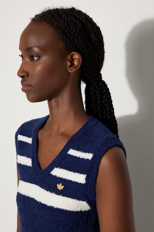 adidas Originals top Knit Vest IX1058 blue