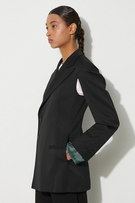 MM6 Maison Margiela blazer con aggiunta di lana S62BN0102.S47848 nero
