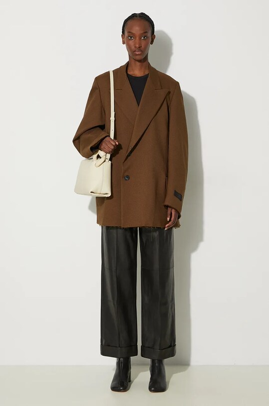 MM6 Maison Margiela kabát zöld S62BN0106.M35222