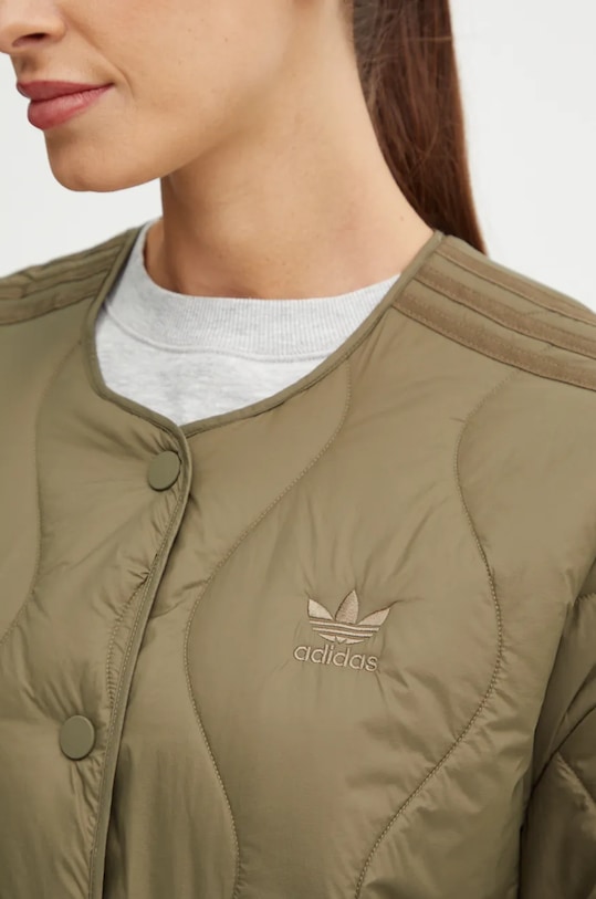 Bunda adidas Originals Quilted Liner zelená JJ4354