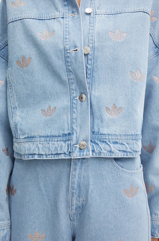 Τζιν μπουφάν adidas Originals Femme Galore Denim Rhinestone Jacket JN3021