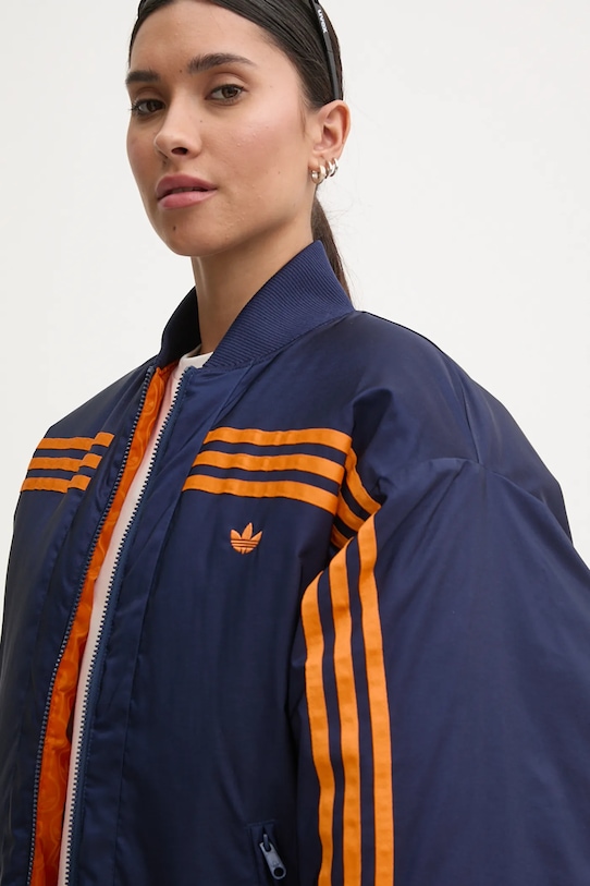 Oboustranná bomber bunda adidas Originals 70s Reversible Oversized Bomber Jacket JN7657