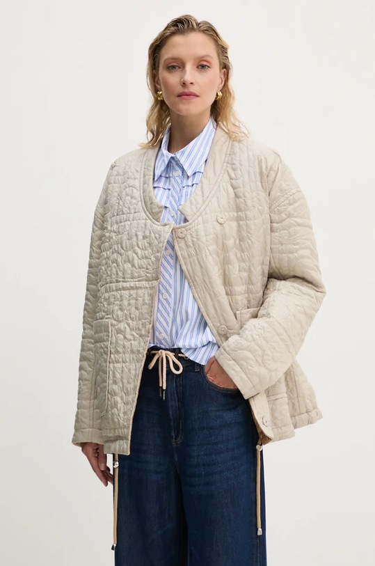 MUNTHE kurtka dwustronna TIMOTHIE 243153524343 beżowy AW24