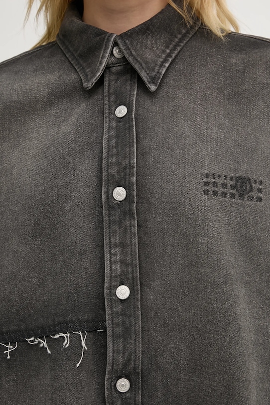 Джинсовая куртка MM6 Maison Margiela S62AN0134.S30848 серый