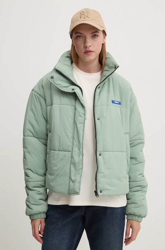 Jakna Hugo Blue s toplom postavom zelena 50531891