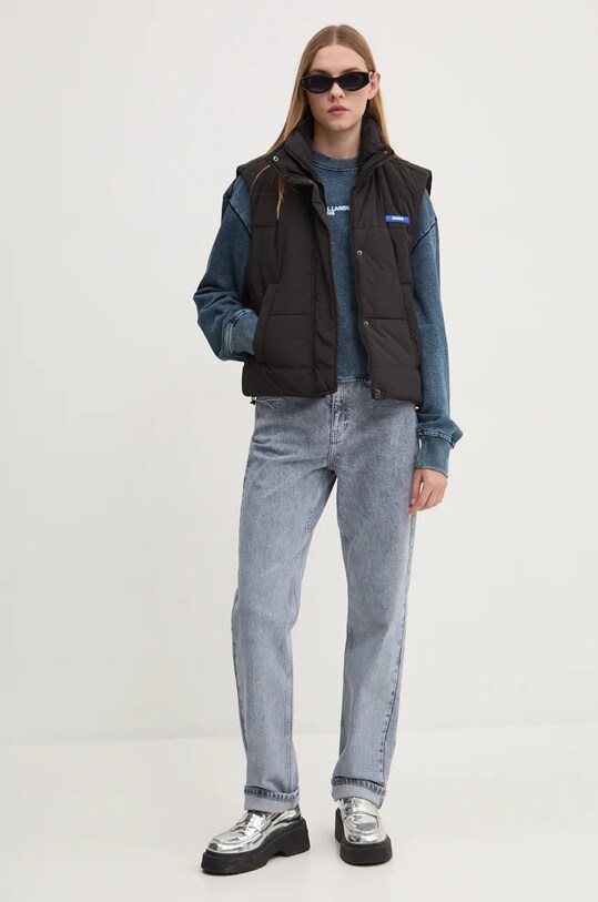 HUGO Blue bezrękawnik 50531892 czarny SS25