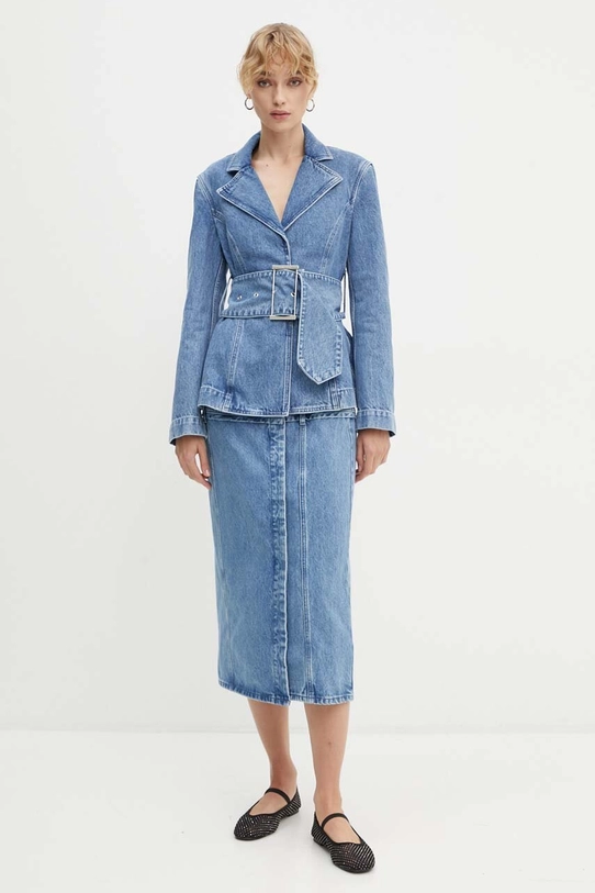 Stine Goya jacheta denim J001.2251 albastru AW24