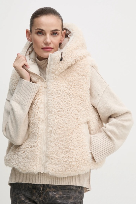 Save The Duck bezrękawnik KLARA pozostałe beżowy D81923W.CURL19