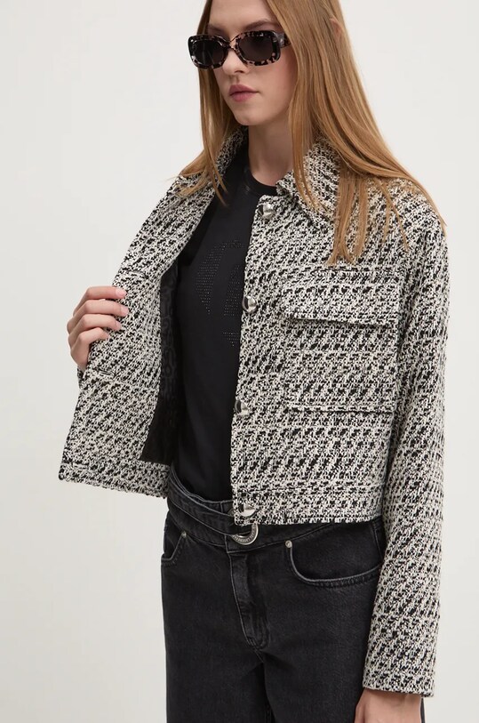 Яке с вълна HUGO 50524894 черен