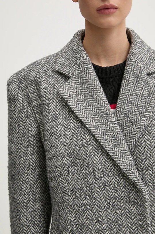 Παλτό από μείγμα μαλλιού HUGO 50523550 γκρί