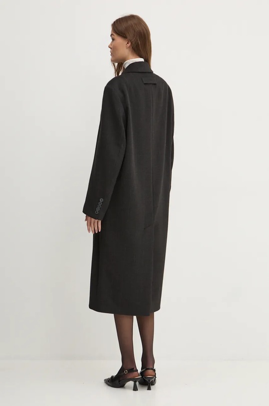 Пальто HUGO 50525960 чорний AW24