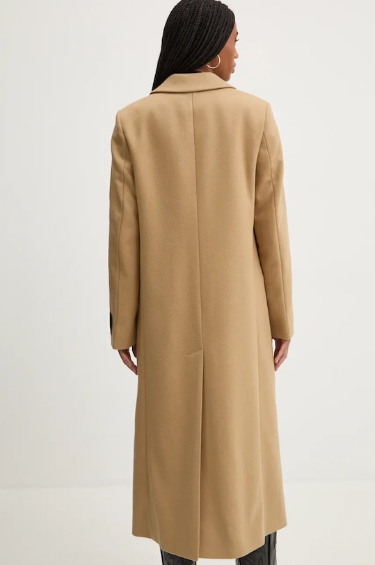 Odzież HUGO płaszcz wełniany 50526199 beżowy
