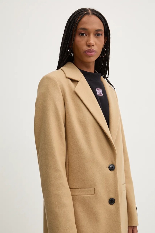 HUGO płaszcz wełniany beżowy 50526199