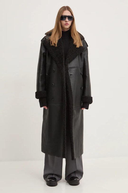 HUGO płaszcz 50528786 czarny AW24