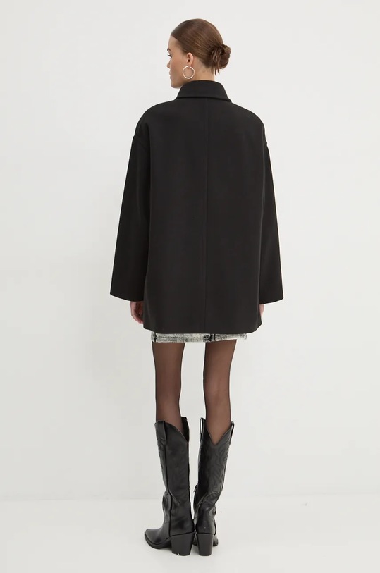 Παλτό HUGO 50534330 μαύρο AW24