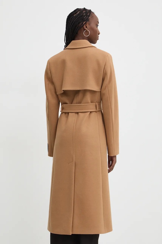 Oblečenie Kabát s prímesou vlny HUGO 50534348 hnedá