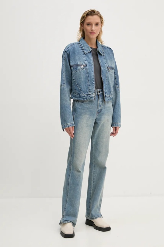 Gestuz geacă din denim necaptusit albastru 10909478