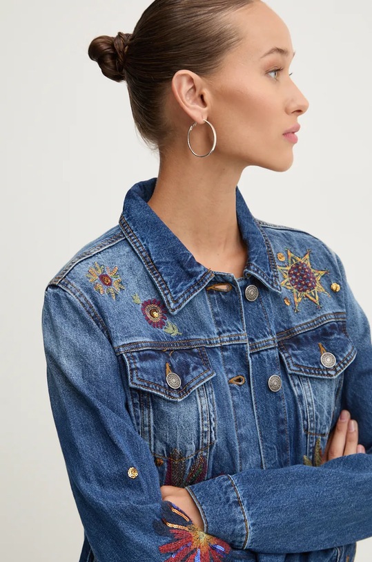 Desigual kurtka jeansowa dziecięca ATENAS niebieski 24WWED18