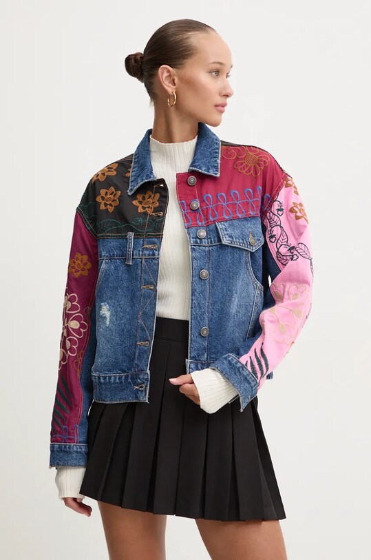 Куртка Desigual MADRID без підкладки блакитний 24WWED15