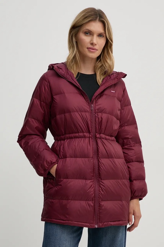 Pernata jakna Levi's Planet friendly bordo A8525