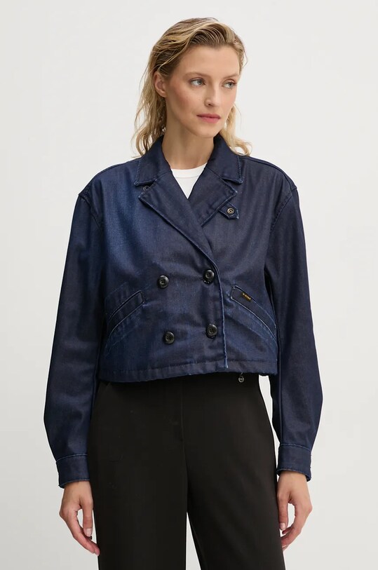 G-Star geacă din denim necaptusit bleumarin D25339.4639