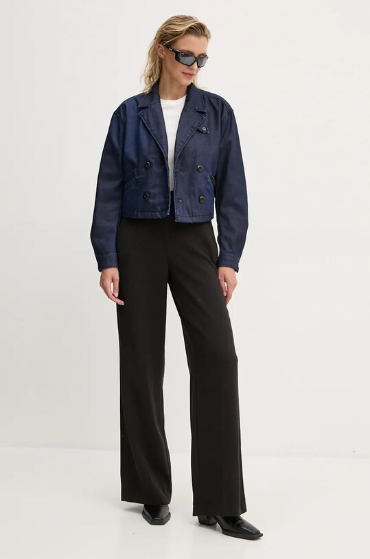 G-Star geacă din denim D25339.4639 bleumarin AW24