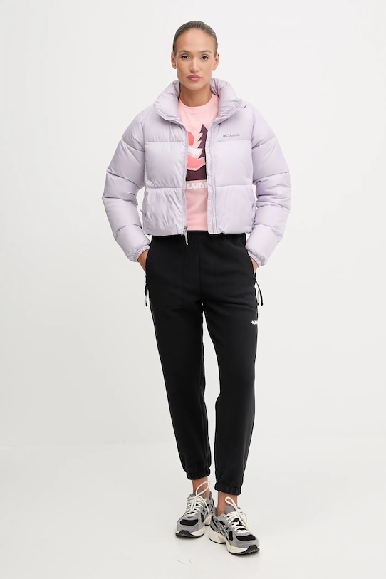 Bunda Columbia Puffect Colorblock 2088501 fialová AW25