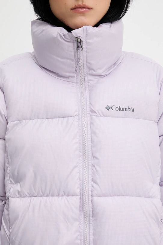Bunda Columbia Puffect Colorblock fialová 2088501