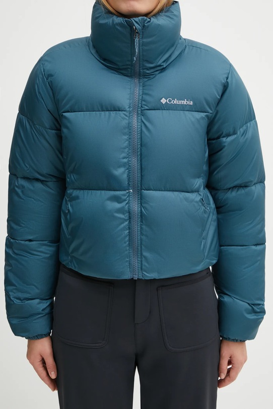 Columbia kurtka Puffect Colorblock 2088501 turkusowy