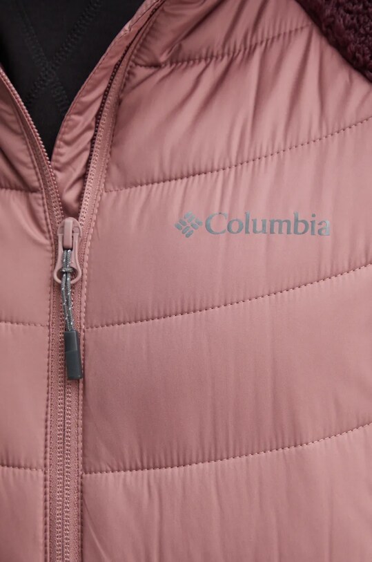 Αθλητικό μπουφάν Columbia Powder Lite Sherpa Hybrid 2089521 ροζ