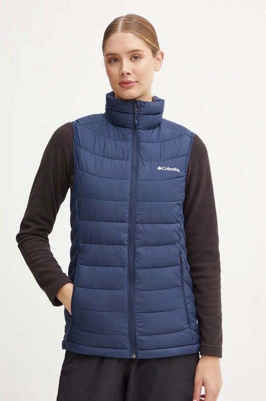 Columbia sportos mellény Powder Lite II enyhén szigetelt sötétkék 2089561