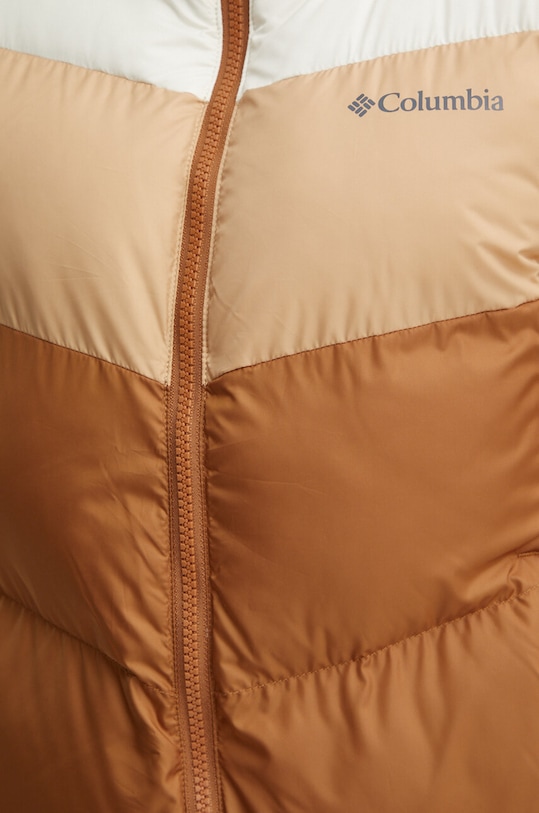 Bunda Columbia Puffect Colorblock 2088481 hnědá