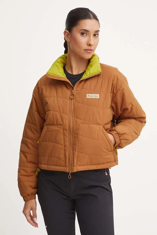 Columbia kurtka Wallowa Insulated bez kaptura brązowy 2090751