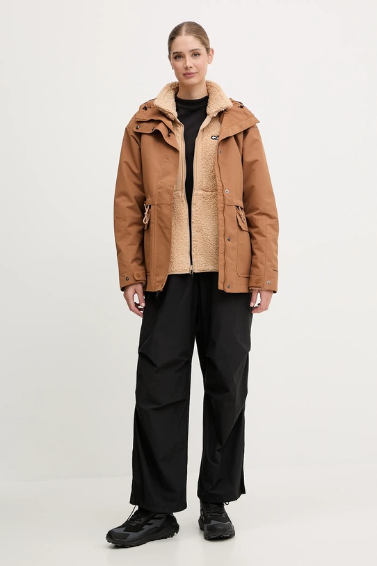Odzież Columbia kurtka outdoorowa Drop Ridge IC 2094761 brązowy
