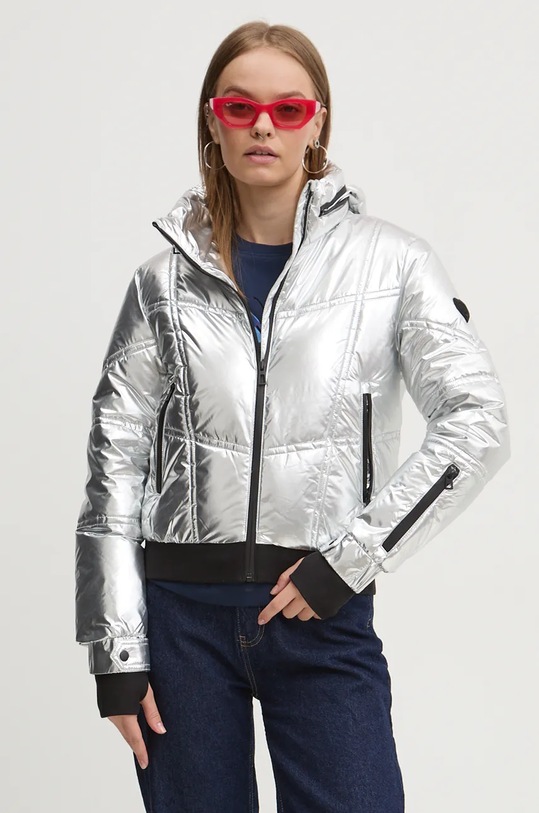 Jakna Desigual ALESUND s kapuljačom srebrna 24WWEWBQ