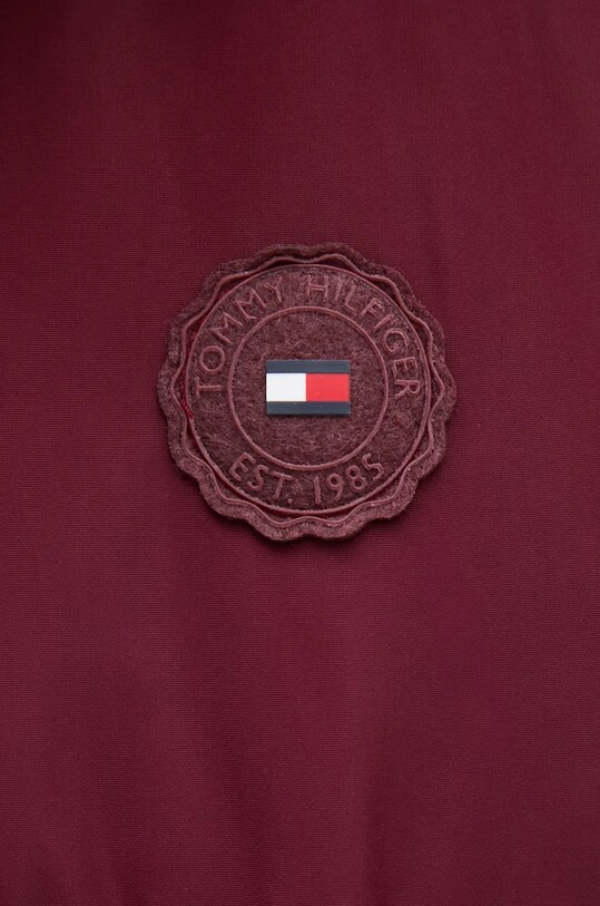 Páperová bunda Tommy Hilfiger WW0WW42743 burgundské