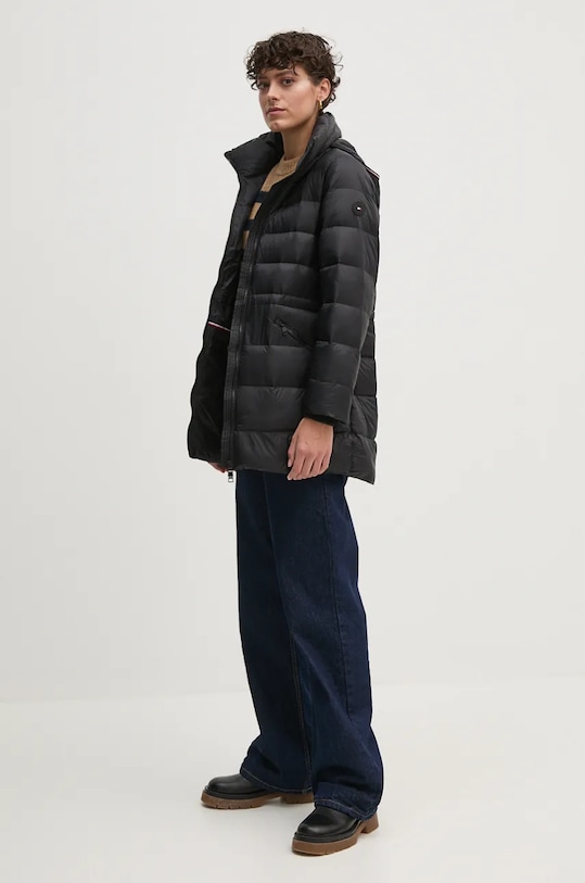 Μπουφάν με επένδυση από πούπουλα Tommy Hilfiger WW0WW43119 μαύρο NC24