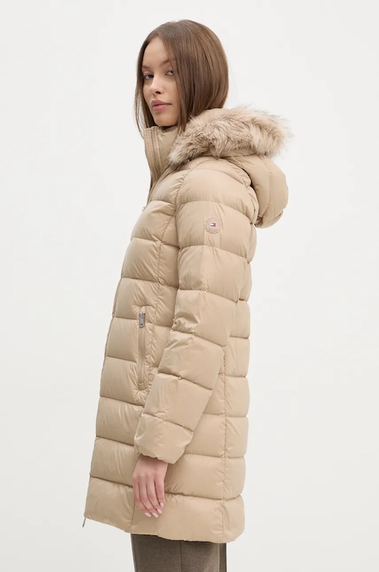 Tommy Hilfiger kurtka puchowa beżowy WW0WW43122