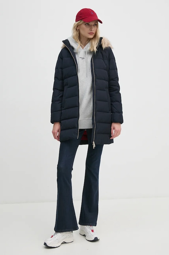 Μπουφάν με επένδυση από πούπουλα Tommy Hilfiger WW0WW43234 σκούρο μπλε AW24