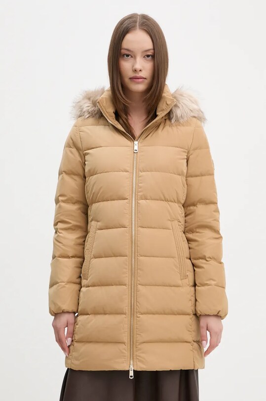 Пухова куртка Tommy Hilfiger коричневий WW0WW43234