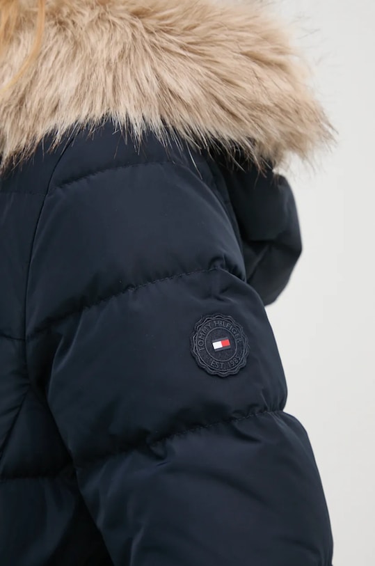 Péřová bunda Tommy Hilfiger WW0WW43601 námořnická modř