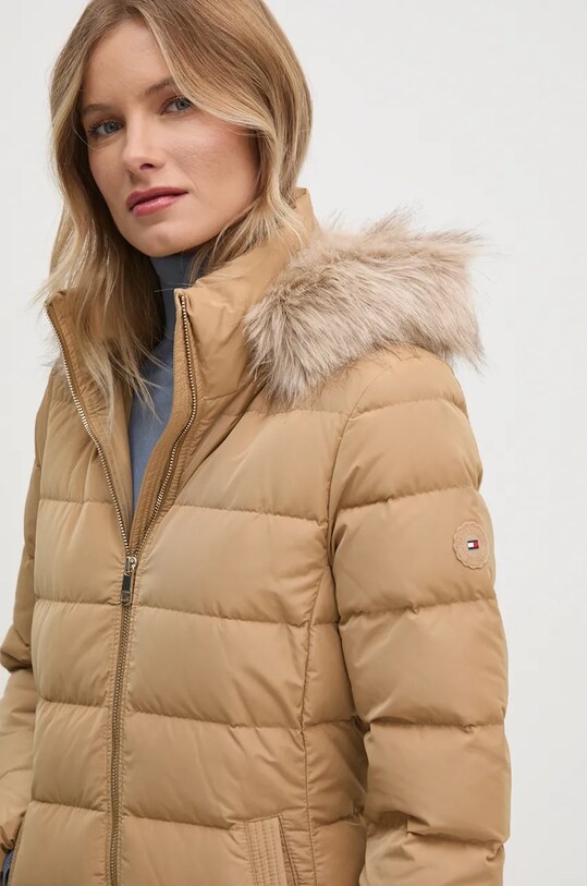 Пуховая куртка Tommy Hilfiger бежевый WW0WW43601