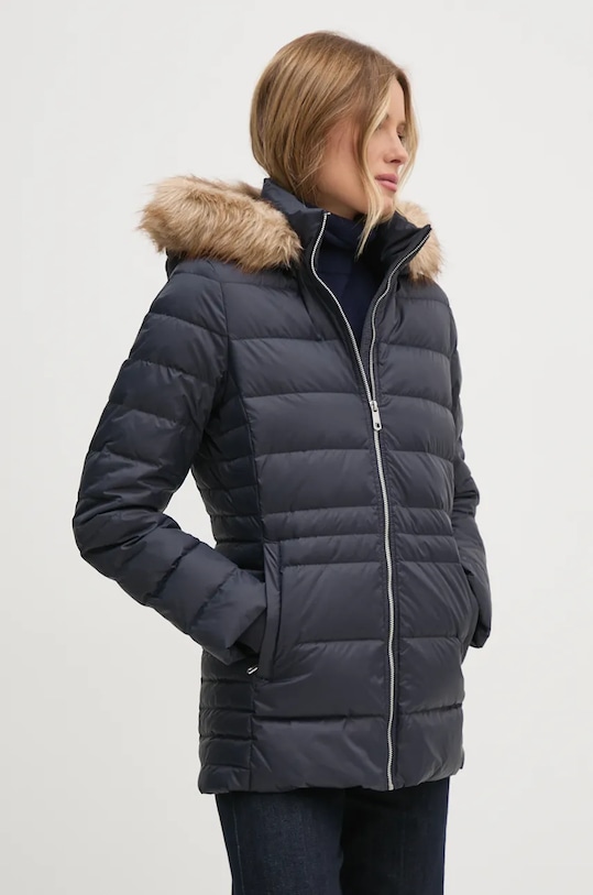 Péřová bunda Tommy Hilfiger WW0WW42741 námořnická modř NC24