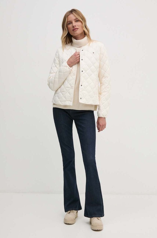 Tommy Hilfiger kurtka puchowa WW0WW43215 beżowy AW24