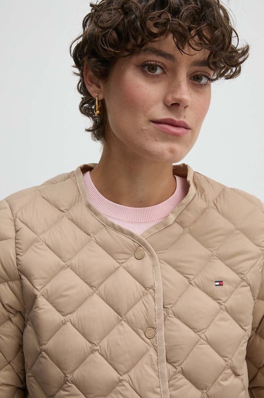 Tommy Hilfiger kurtka puchowa beżowy WW0WW43215