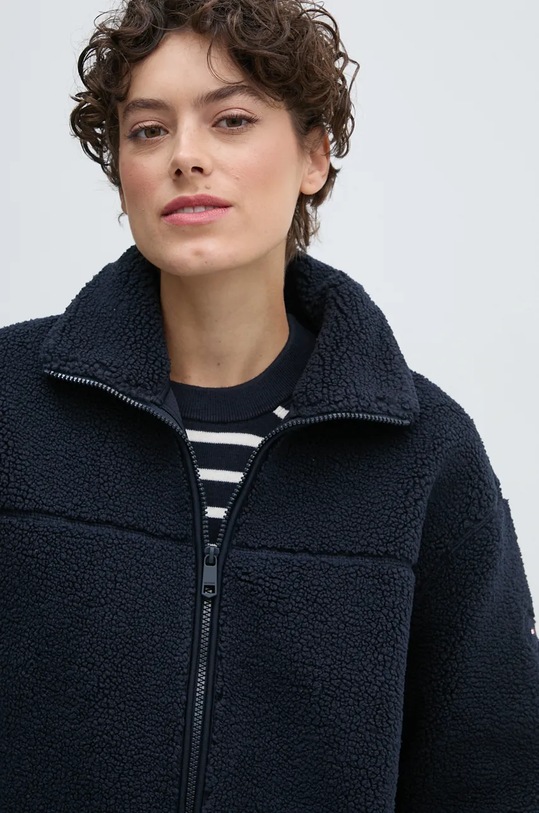 Fleecová mikina Tommy Hilfiger námořnická modř WW0WW43223