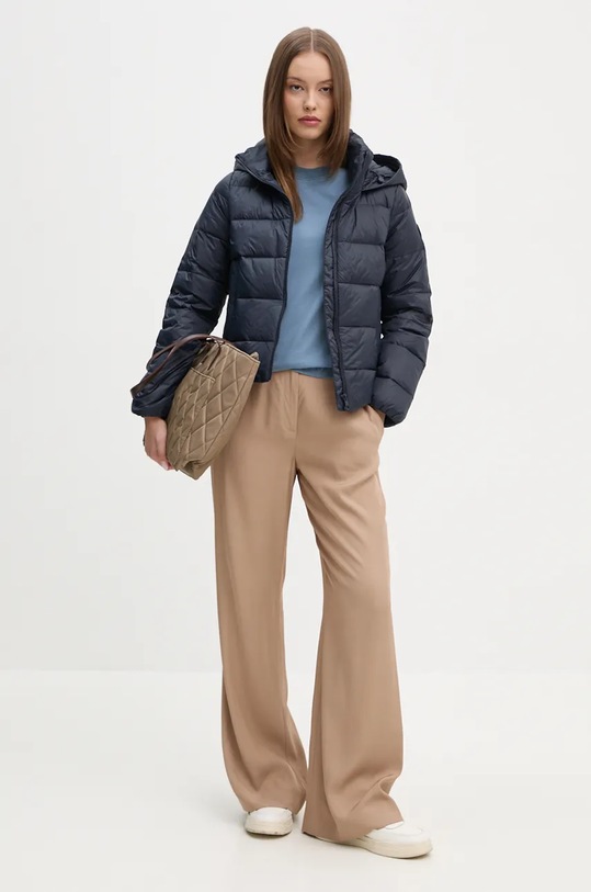 Péřová bunda Tommy Hilfiger WW0WW43581 námořnická modř AW24