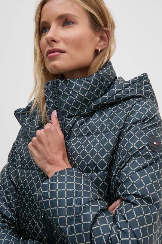 Péřová bunda Tommy Hilfiger námořnická modř WW0WW43589